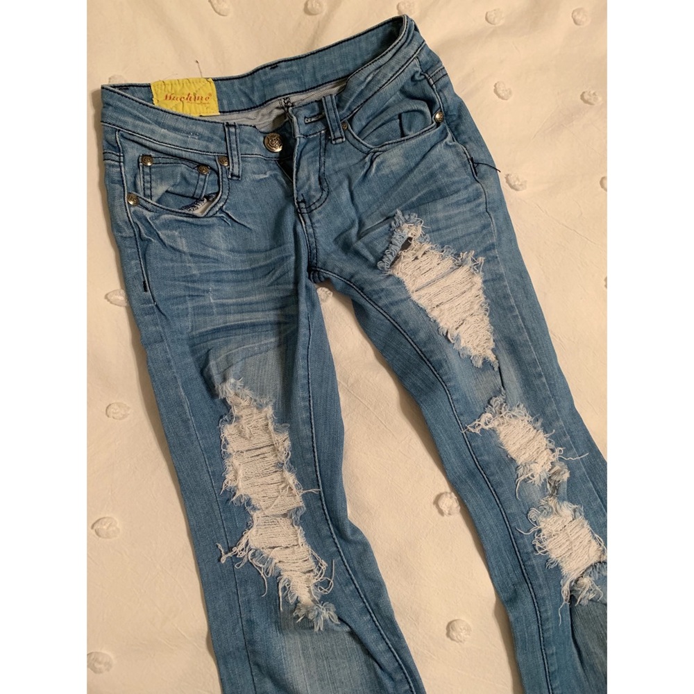 Machine Ripped Jeans